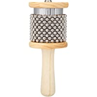 Cabasa Instrumento Musical de Percusión de Madera Cabasa Agitador de Mano para Banda de Aula